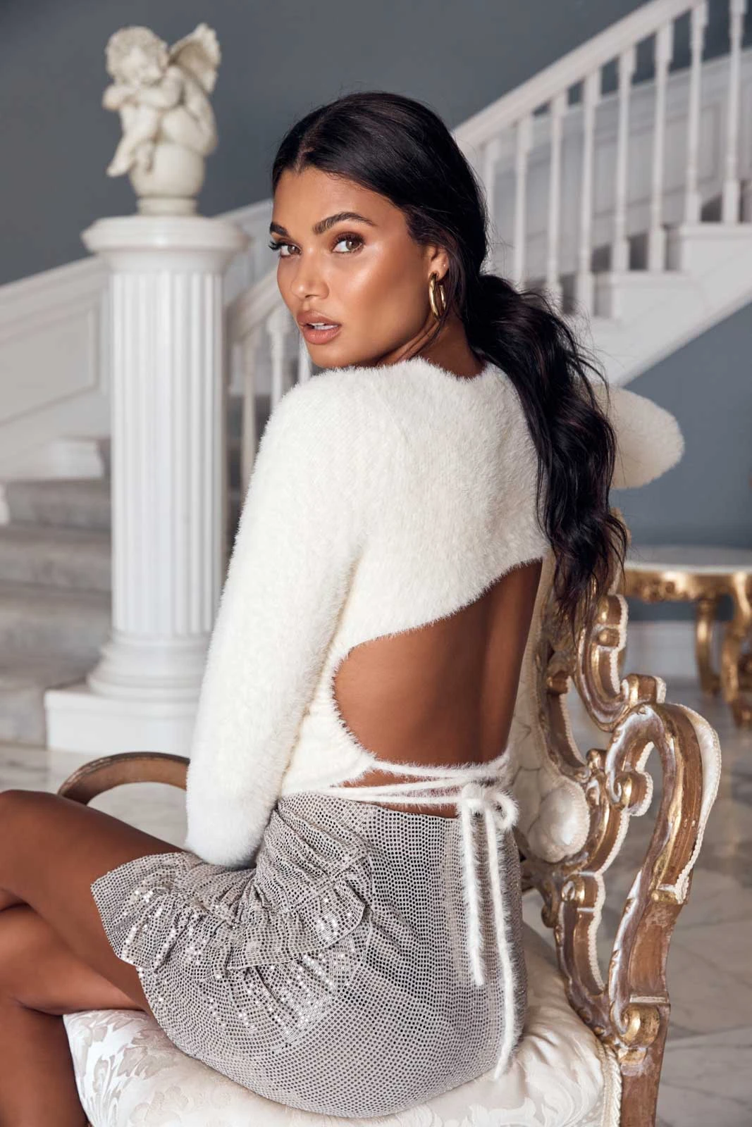 Layla Metallic Ruffle Mini Skirt 7 Layla Metallic Ruffle Mini Skirt - Image 5