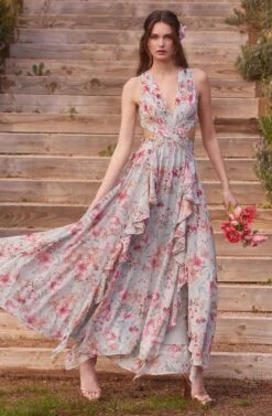 Noya Floral Cutout Maxi Dress 25 Noya Floral Cutout Maxi Dress -Dress Sales Store 23 01 19 ASTR WEDDING0102