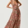 Eartha Floral Maxi Dress 1 Eartha Floral Maxi Dress -Dress Sales Store ACDR100834B TAUPE PINKFLORAL 1
