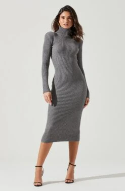 Abilene Long Sleeve Turtleneck Midi Sweater Dress 28 Abilene Long Sleeve Turtleneck Midi Sweater Dress -Dress Sales Store ACDR100970 CHARCOAL 1829 2959d686 d745 4732 8939 265b9b1686cc