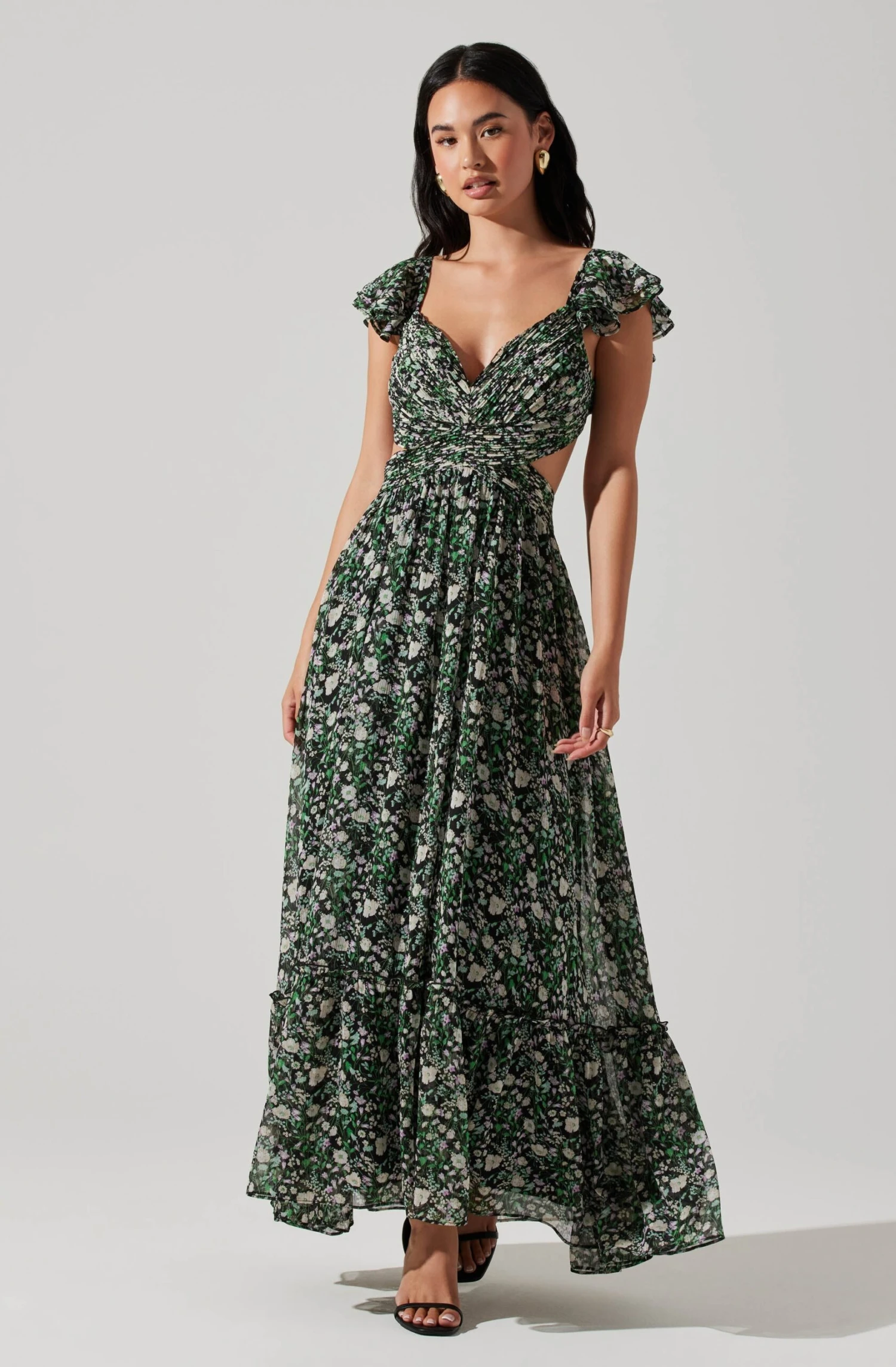 Primrose Floral Strappy Back Maxi Dress 3 Primrose Floral Strappy Back Maxi Dress