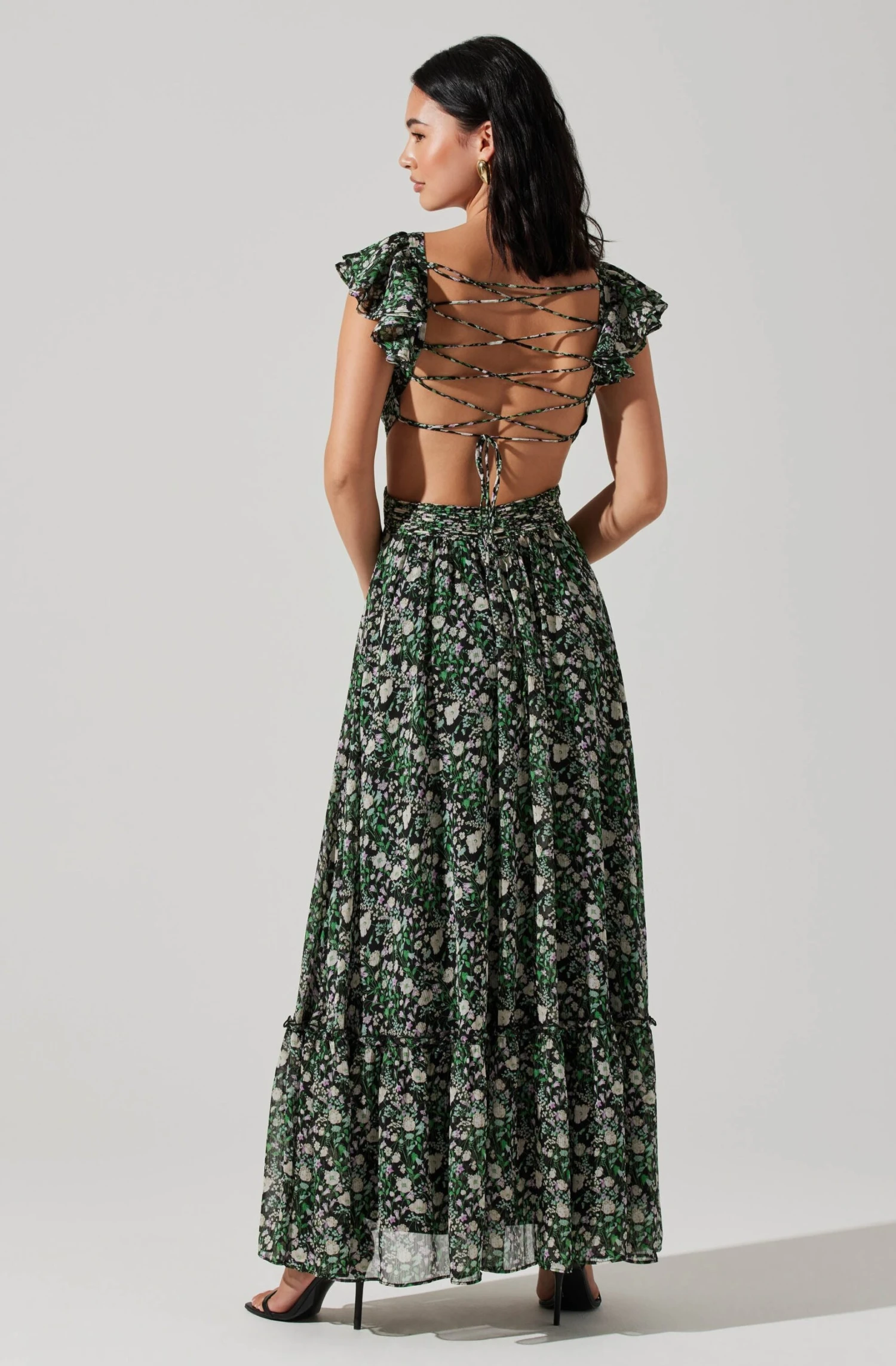 Primrose Floral Strappy Back Maxi Dress 7 Primrose Floral Strappy Back Maxi Dress - Image 5