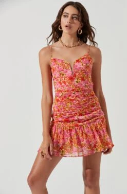 Best Seller -Dress Sales Store ACDR101237 PINKMULTIFLORAL 0764