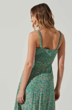 Elsie Floral Midi Dress 22 Elsie Floral Midi Dress -Dress Sales Store ACDR101374V GREENMAGENTADITSY 5