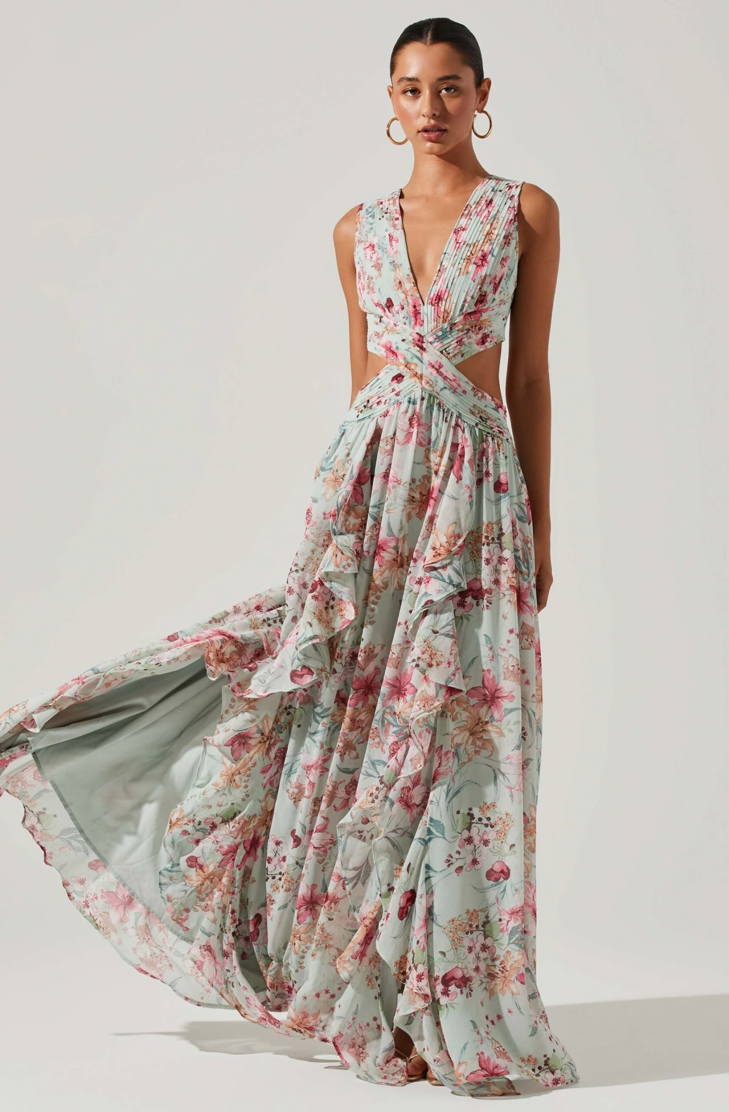 Noya Floral Cutout Maxi Dress 9 Noya Floral Cutout Maxi Dress - Image 7