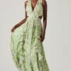 Noya Floral Cutout Maxi Dress 1 Noya Floral Cutout Maxi Dress -Dress Sales Store ACDR101457 LIGHTGREENFLORAL 1