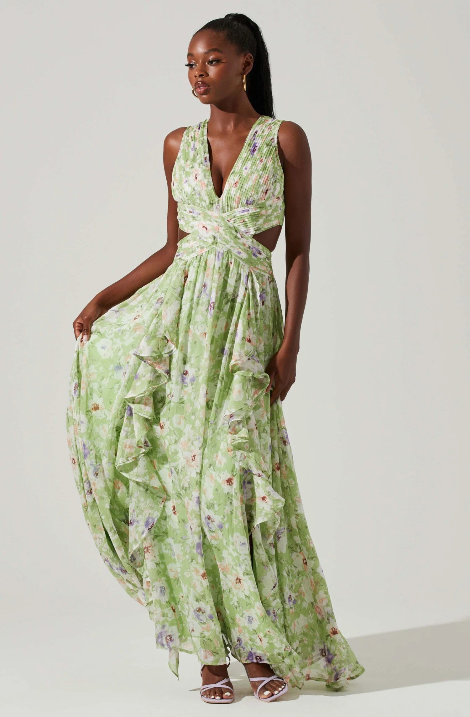 Noya Floral Cutout Maxi Dress 3 Noya Floral Cutout Maxi Dress