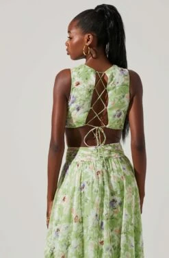 Noya Floral Cutout Maxi Dress 17 Noya Floral Cutout Maxi Dress -Dress Sales Store ACDR101457 LIGHTGREENFLORAL 4