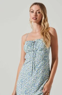 Maritza Floral Smocked Midi Dress 28 Maritza Floral Smocked Midi Dress -Dress Sales Store ACDR101529 BLUEMULTI 2