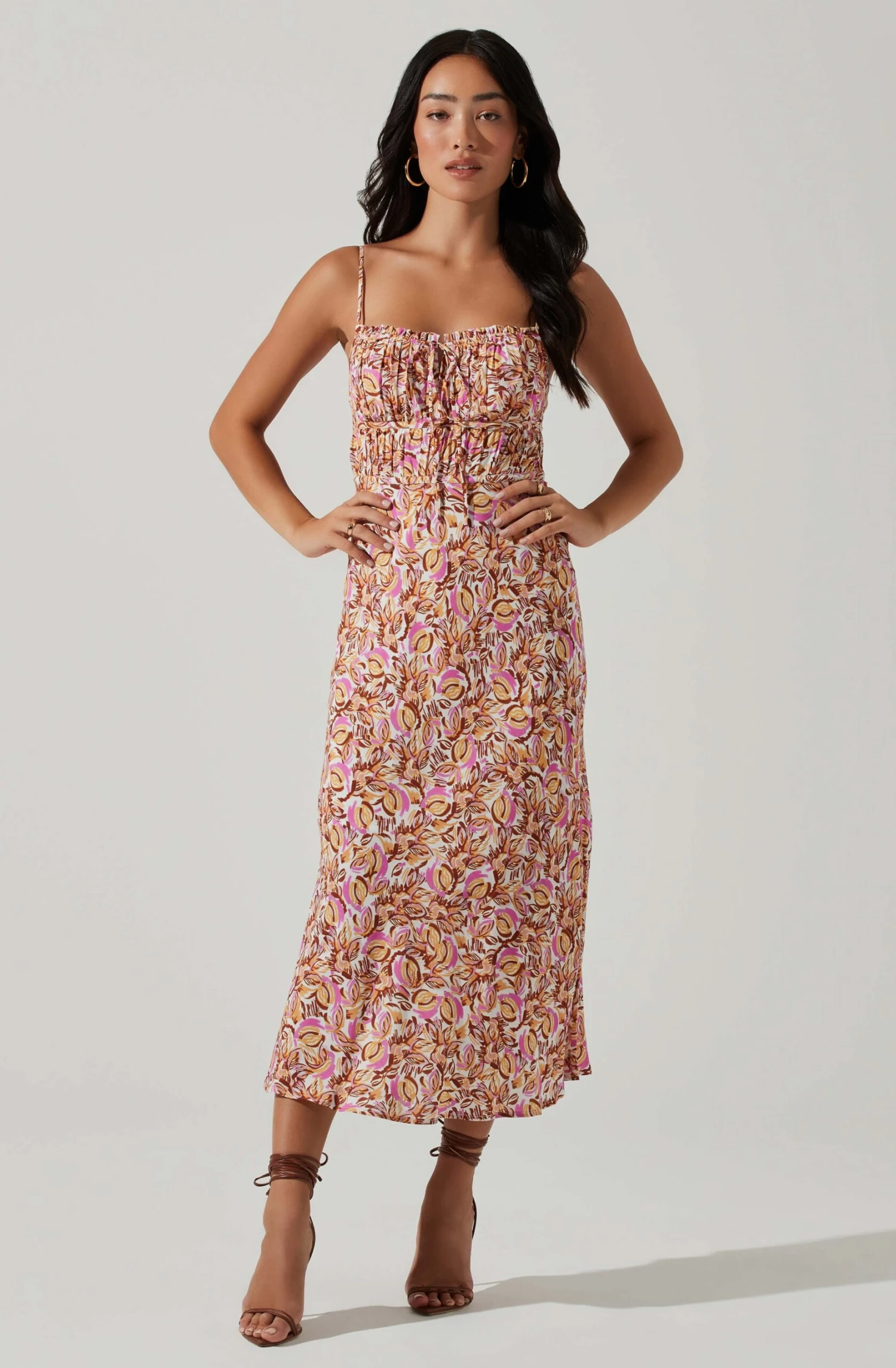 Maritza Floral Smocked Midi Dress 3 Maritza Floral Smocked Midi Dress