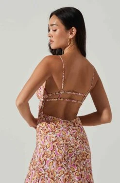 Maritza Floral Smocked Midi Dress 20 Maritza Floral Smocked Midi Dress -Dress Sales Store ACDR101529 COPPERLILACMULTI 6