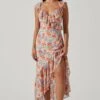 Mahalia Floral Sweetheart Ruffle Midi Dress 2 Mahalia Floral Sweetheart Ruffle Midi Dress -Dress Sales Store ACDR101550 BLUEORANGEFLORAL 1