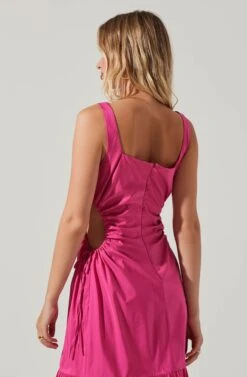 Bridget Side Cutout Tiered Midi Dress 15 Bridget Side Cutout Tiered Midi Dress -Dress Sales Store ACDR101571 FUCHSIA 4