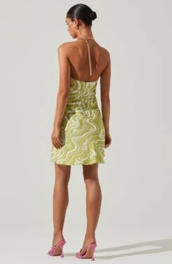 Quinta Retro Floral Halter Mini Dress 14 Quinta Retro Floral Halter Mini Dress -Dress Sales Store ACDR101581 CELERYFLORAL 6