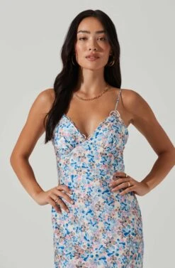 Florentina Floral Midi Dress 15 Florentina Floral Midi Dress -Dress Sales Store ACDR101584 BLUEPINKFLORAL 2