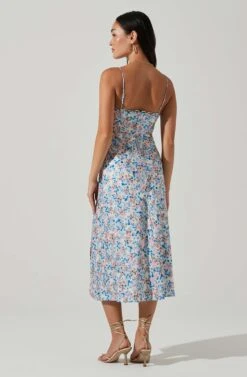 Florentina Floral Midi Dress 17 Florentina Floral Midi Dress -Dress Sales Store ACDR101584 BLUEPINKFLORAL 5