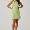 Laylin Halter Cutout Mini Dress 1 Laylin Halter Cutout Mini Dress -Dress Sales Store ACDR101590S LIGHTGREEN 1