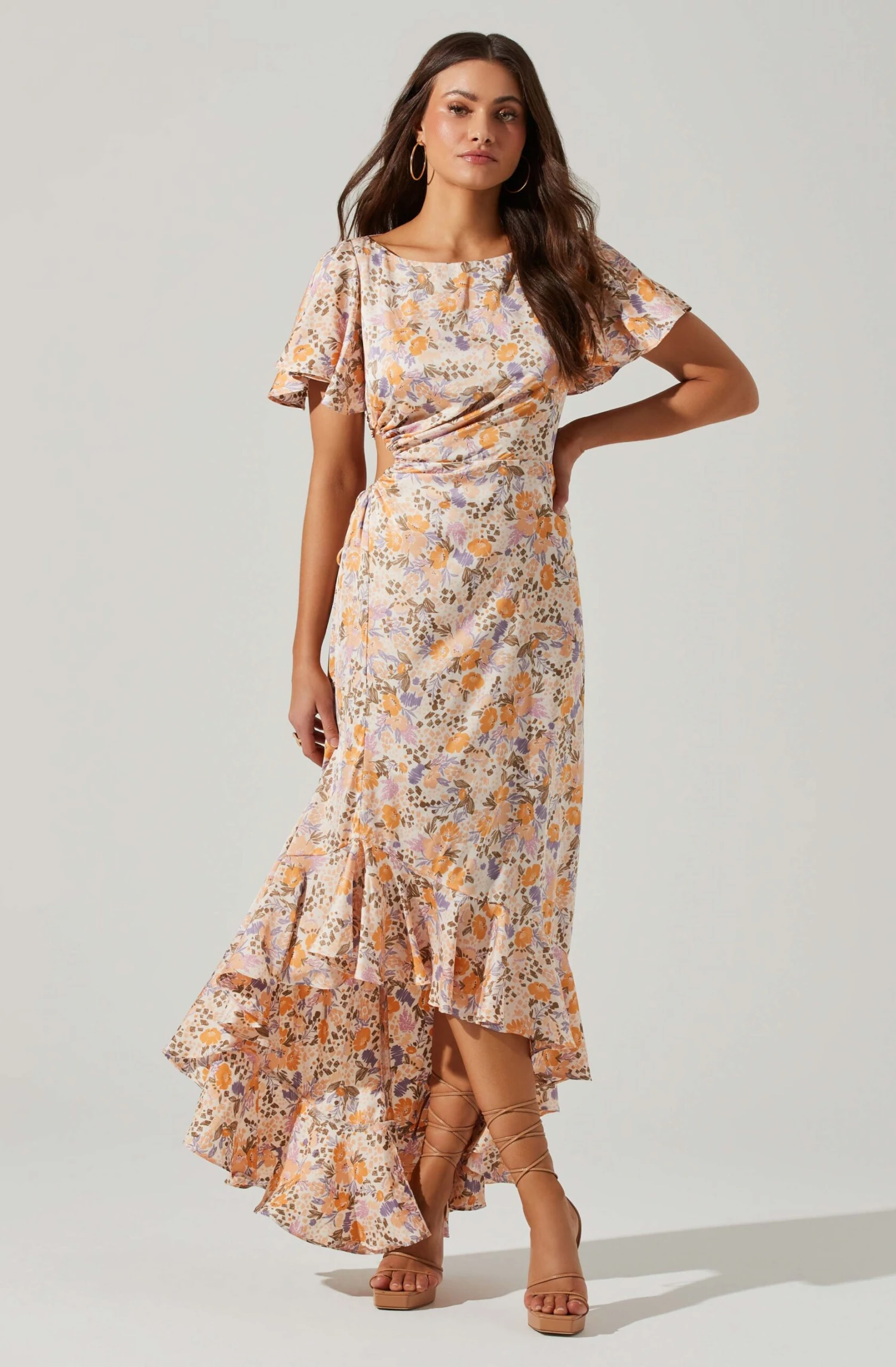 Veida Floral Cutout Midi Dress 3 Veida Floral Cutout Midi Dress