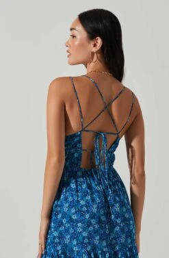 Ryliana Floral Tiered Maxi Dress 14 Ryliana Floral Tiered Maxi Dress -Dress Sales Store ACDR101640 BLUEFLORAL 4