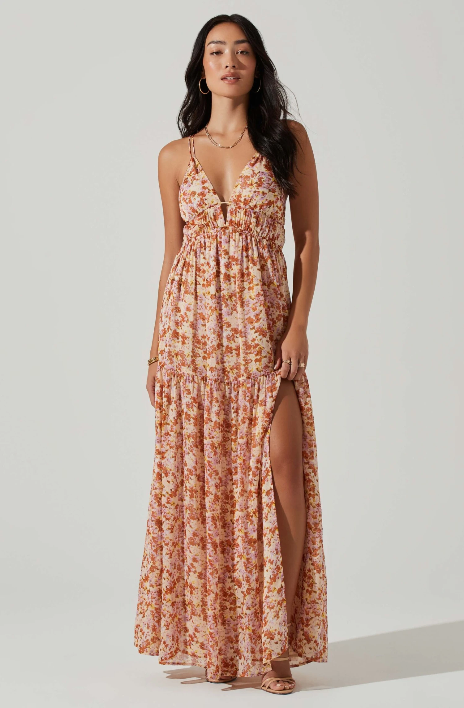 Ryliana Floral Tiered Maxi Dress 8 Ryliana Floral Tiered Maxi Dress - Image 6