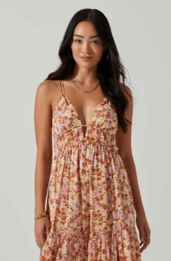 Ryliana Floral Tiered Maxi Dress 17 Ryliana Floral Tiered Maxi Dress -Dress Sales Store ACDR101640 RUSTLILACFLORAL 2