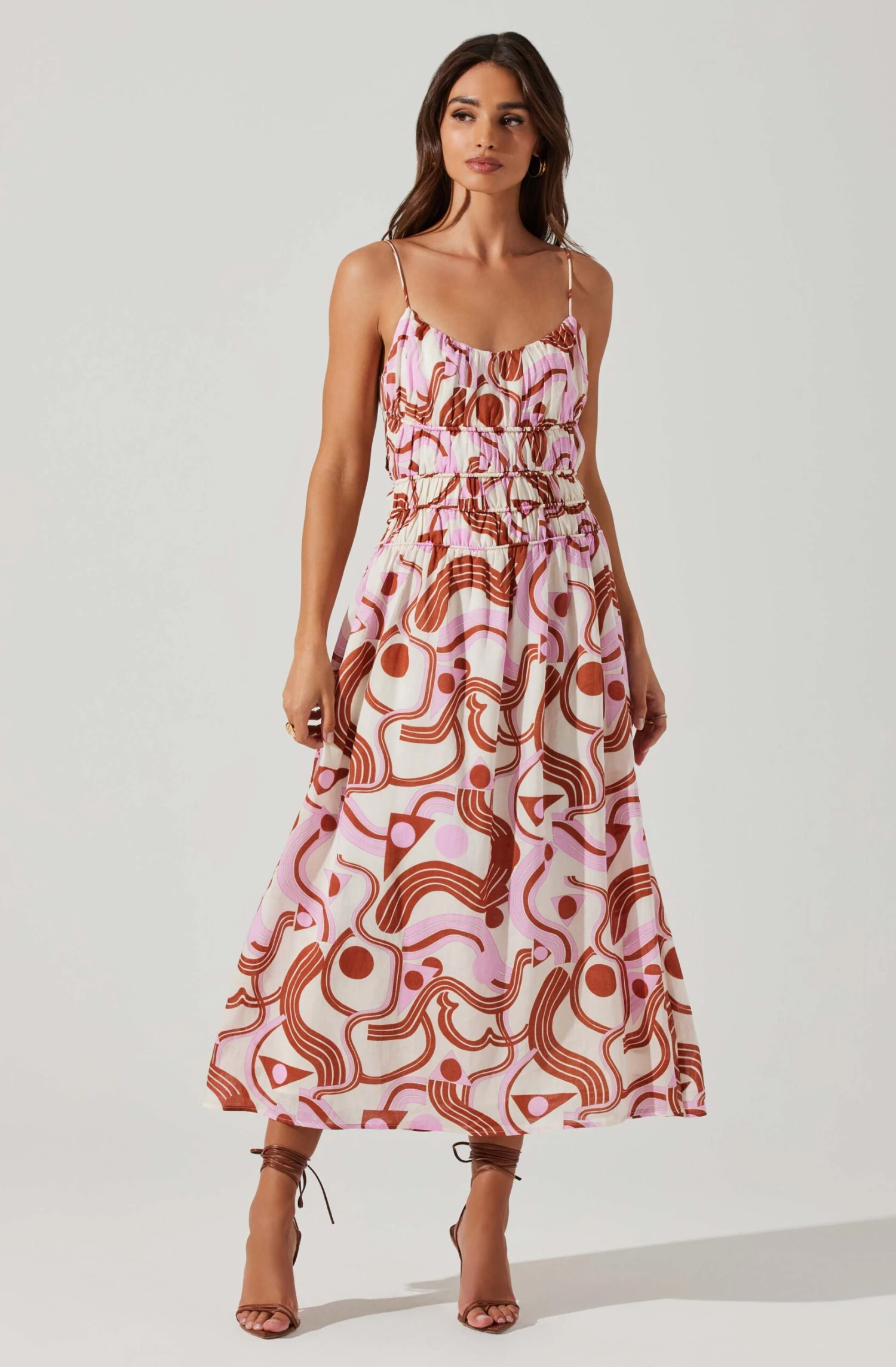 Suzy Abstract Print Midi Dress 3 Suzy Abstract Print Midi Dress