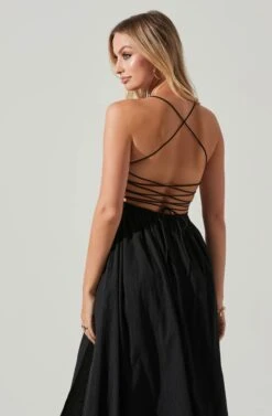 Stasia Smocked Midi Dress 16 Stasia Smocked Midi Dress -Dress Sales Store ACDR101720 BLACK 4