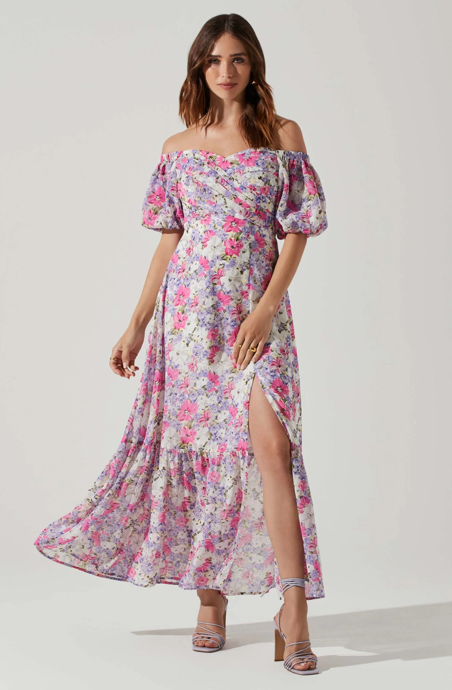 Valora Off Shoulder Floral Maxi Dress 3 Valora Off Shoulder Floral Maxi Dress