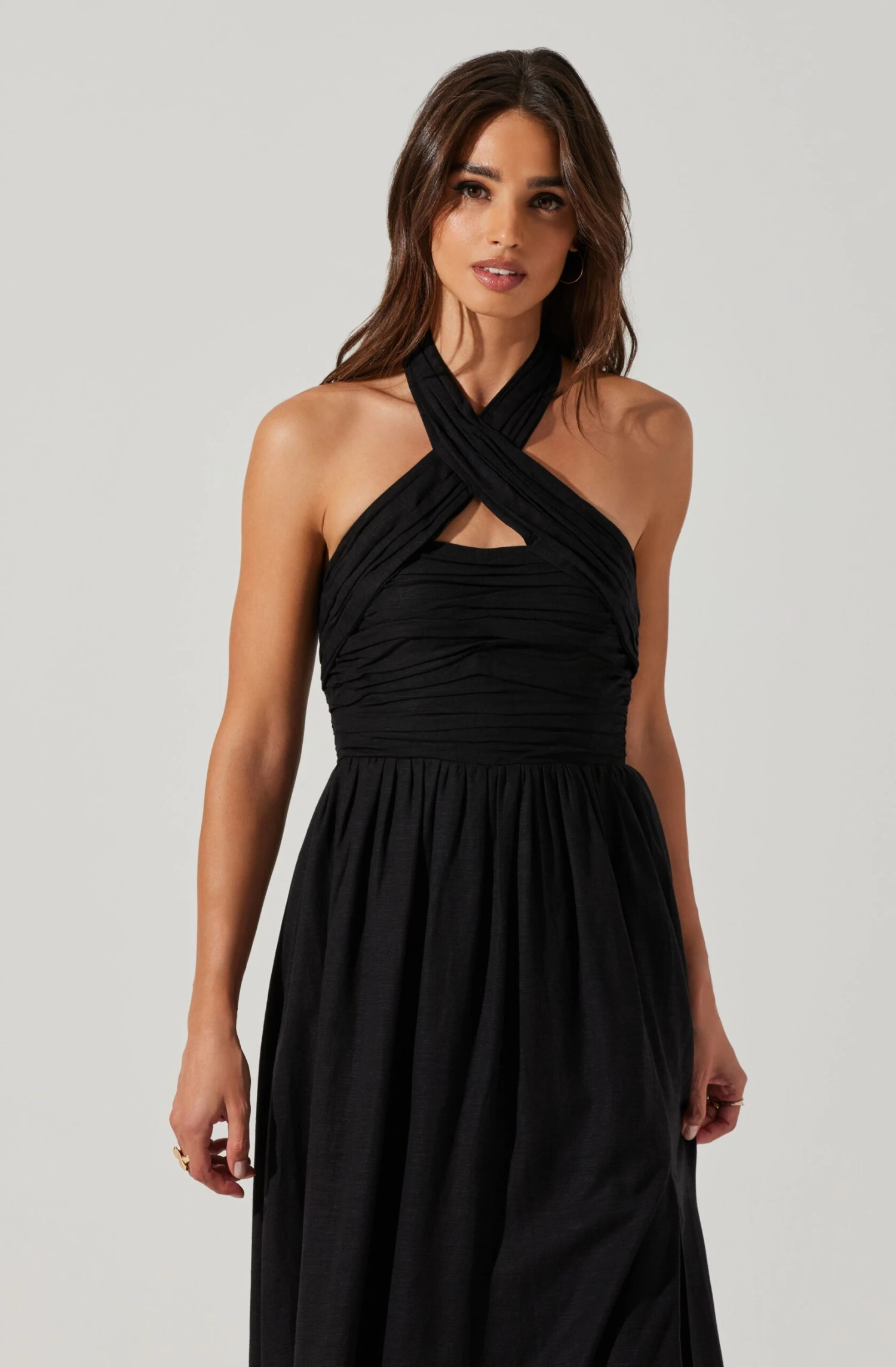 Zaria Pleated Halter Midi Dress 9 Zaria Pleated Halter Midi Dress - Image 7
