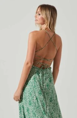 Amalea Floral Midi Dress 12 Amalea Floral Midi Dress -Dress Sales Store ACDR101815 GREENFLORAL 5