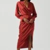 Sadyra Drop Shoulder Wrap Dress