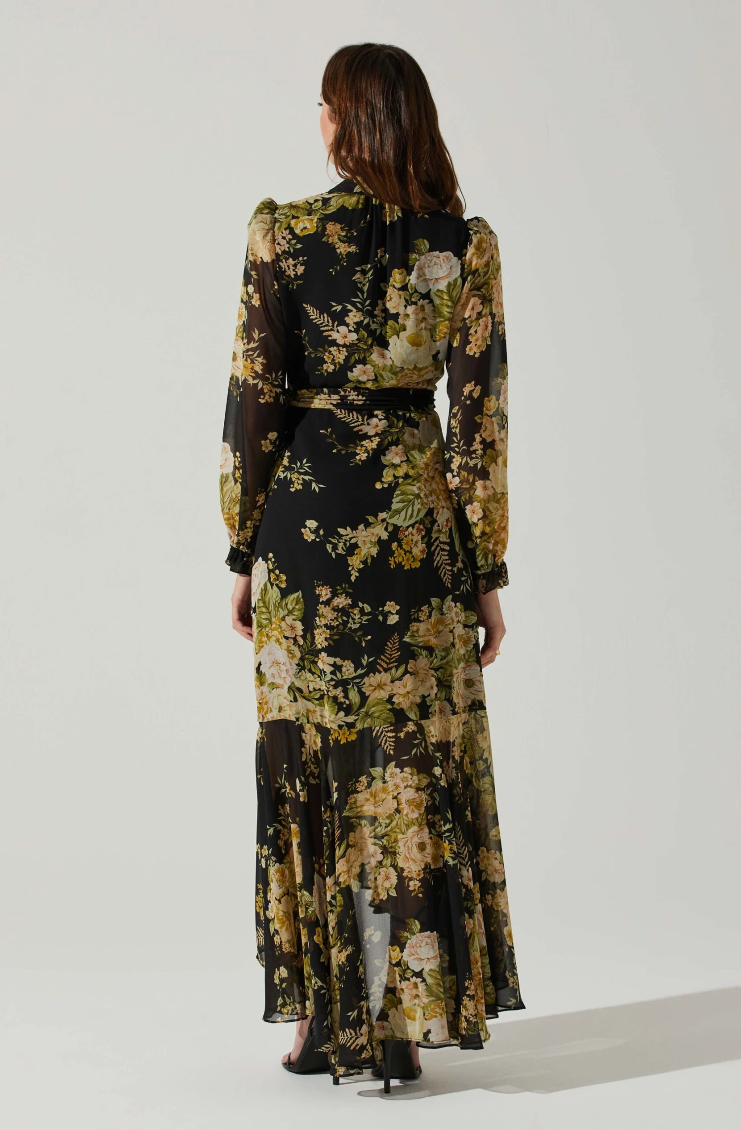 Kamila Long Sleeve Floral Wrap Maxi Dress 8 Kamila Long Sleeve Floral Wrap Maxi Dress - Image 6