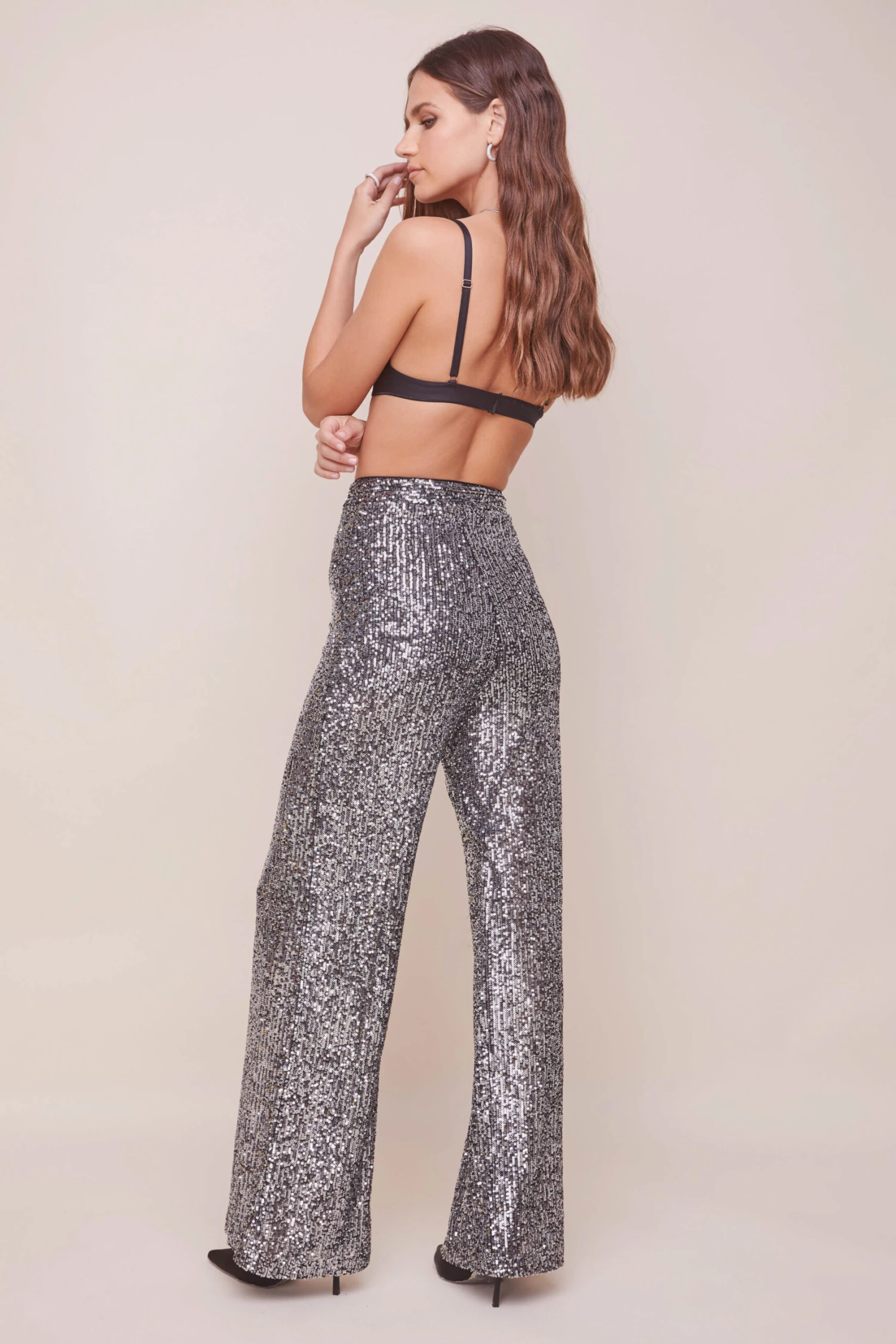 Selma Metallic Wide Leg Pant 5 Selma Metallic Wide Leg Pant - Image 3
