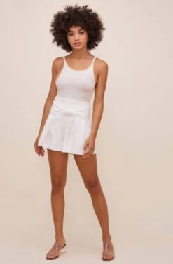 Marika Tie Waist Shorts -Dress Sales Store ACP7211 OFFWHITE 1
