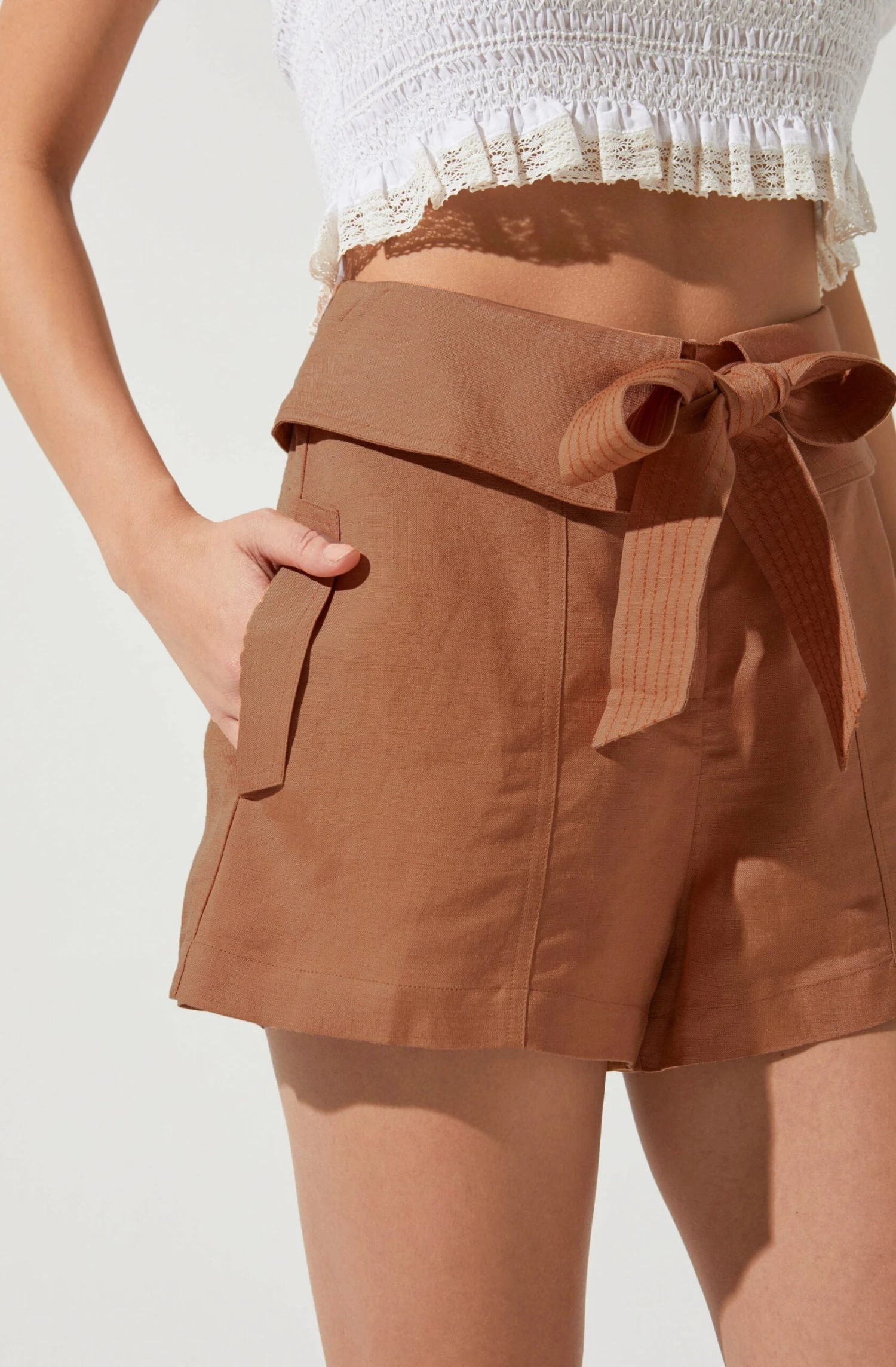 Kenia Tie Waist Shorts 4 Kenia Tie Waist Shorts - Image 2