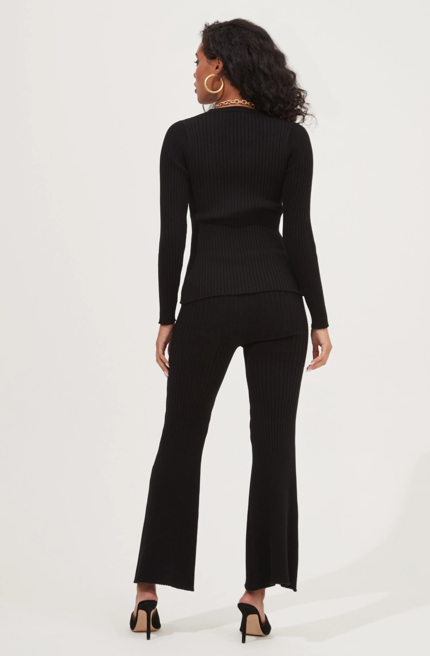 Maida Ribbed Knit Flare Pants 7 Maida Ribbed Knit Flare Pants - Image 5