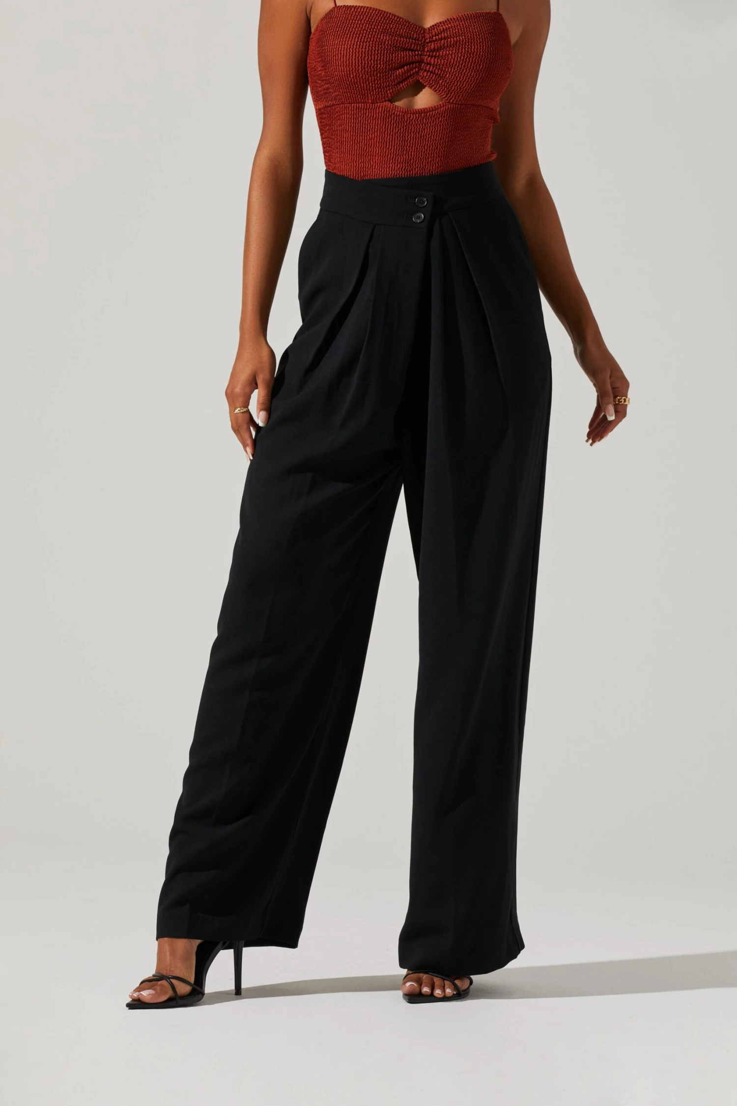 Boyfriend Criss Cross Pleated Wide Leg Pants 22 Boyfriend Criss Cross Pleated Wide Leg Pants - Image 20