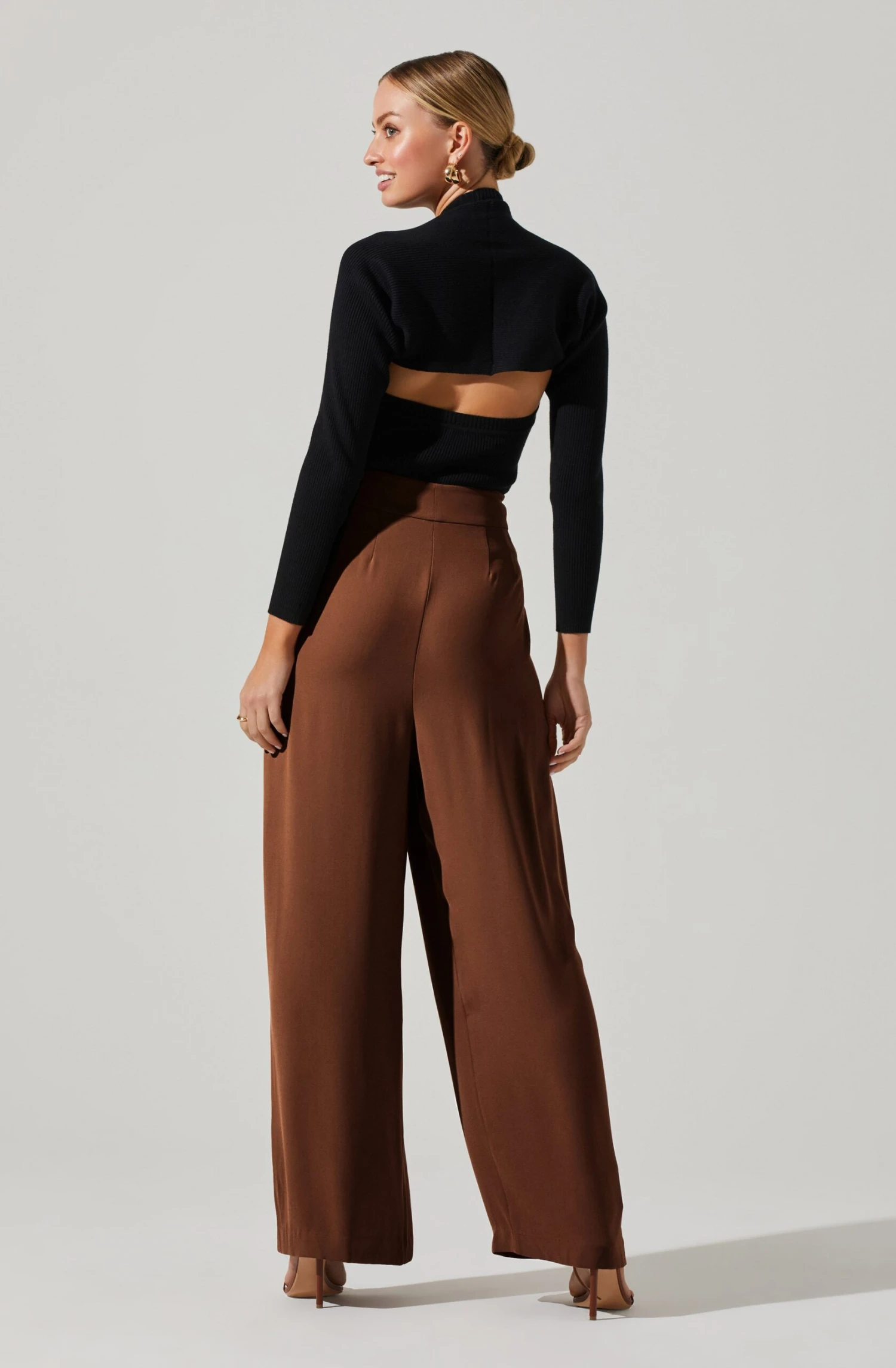 Boyfriend Criss Cross Pleated Wide Leg Pants 20 Boyfriend Criss Cross Pleated Wide Leg Pants - Image 18