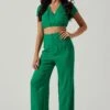 Sayla Wide Leg Pants 2 Sayla Wide Leg Pants -Dress Sales Store ACP7246TX GREEN 1