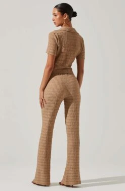 Zoey Seamed Split Hem Pants 19 Zoey Seamed Split Hem Pants -Dress Sales Store ACP7253 TAUPE 4