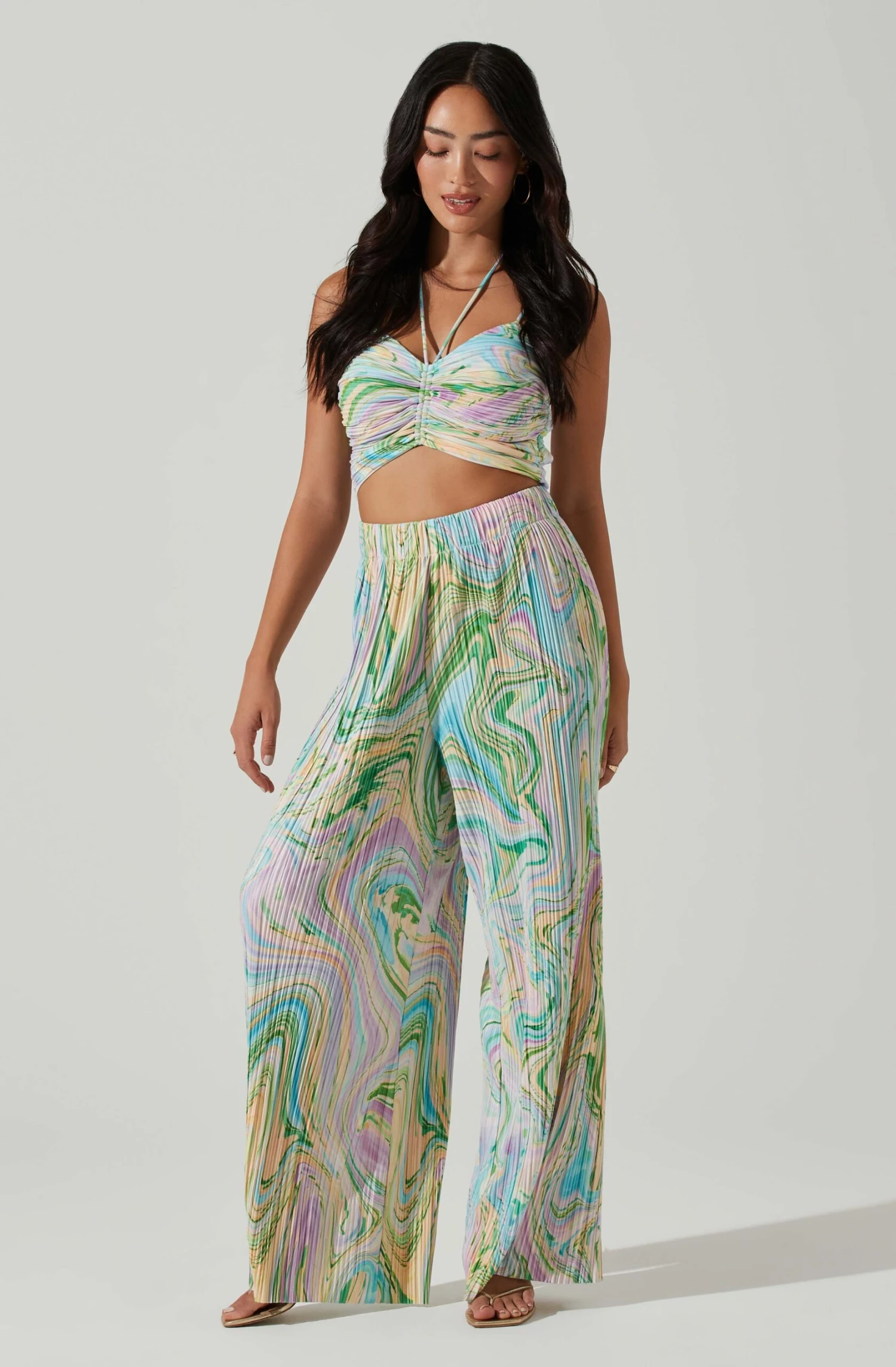 Savine Ruched Tie Dye Pants 3 Savine Ruched Tie Dye Pants