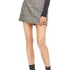 Raye Mini Skirt 2 Raye Mini Skirt -Dress Sales Store ACS9001 BLACK MUSTARD PLAID 00