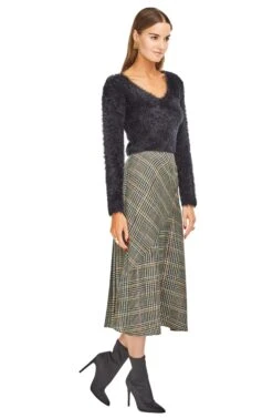 Marsha Skirt -Dress Sales Store ACS9005 SAGE MULTI PLAID 02