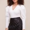 Quilted Mini Skirt 2 Quilted Mini Skirt -Dress Sales Store ACS9055 BLACK 2