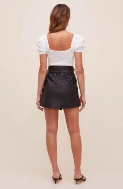 Briar Faux Leather Skirt 12 Briar Faux Leather Skirt -Dress Sales Store ACS9061 BLACK 5