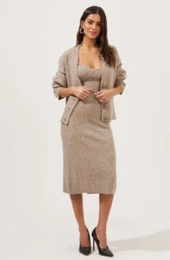Belmont Knit Midi Skirt 11 Belmont Knit Midi Skirt -Dress Sales Store ACS9063 TAUPEGREYMARL 5