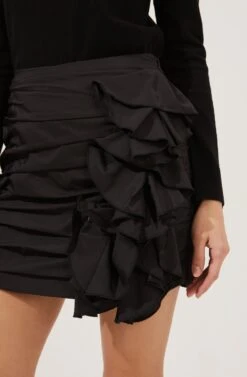 All The Frills Ruffle Mini Skirt 12 All The Frills Ruffle Mini Skirt -Dress Sales Store ACS9069 BLACK 4