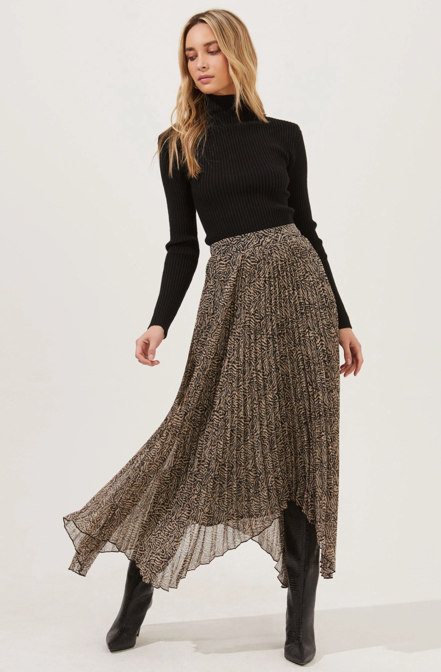 Animal Instinct Pleated Midi Skirt 3 Animal Instinct Pleated Midi Skirt