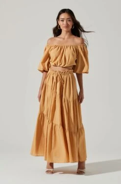 Balboa Tiered Maxi Skirt 25 Balboa Tiered Maxi Skirt -Dress Sales Store ACS9080 GOLDEN 1 c7fac6d7 c799 44be b5b4 17e75490b0f0