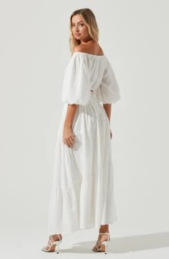 Balboa Tiered Maxi Skirt 23 Balboa Tiered Maxi Skirt -Dress Sales Store ACS9080 WHITE 3